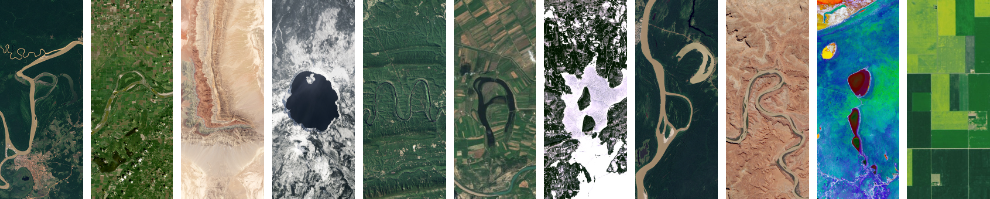 Satellite imagery collage header